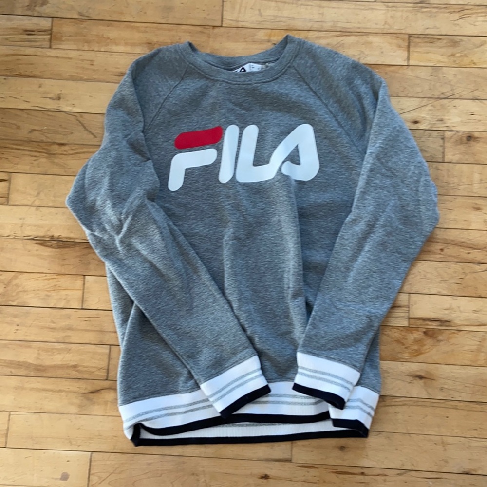 Fila Gray Pullover with Logo